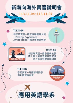 113.11.4-11.7新南向海外實習說明會